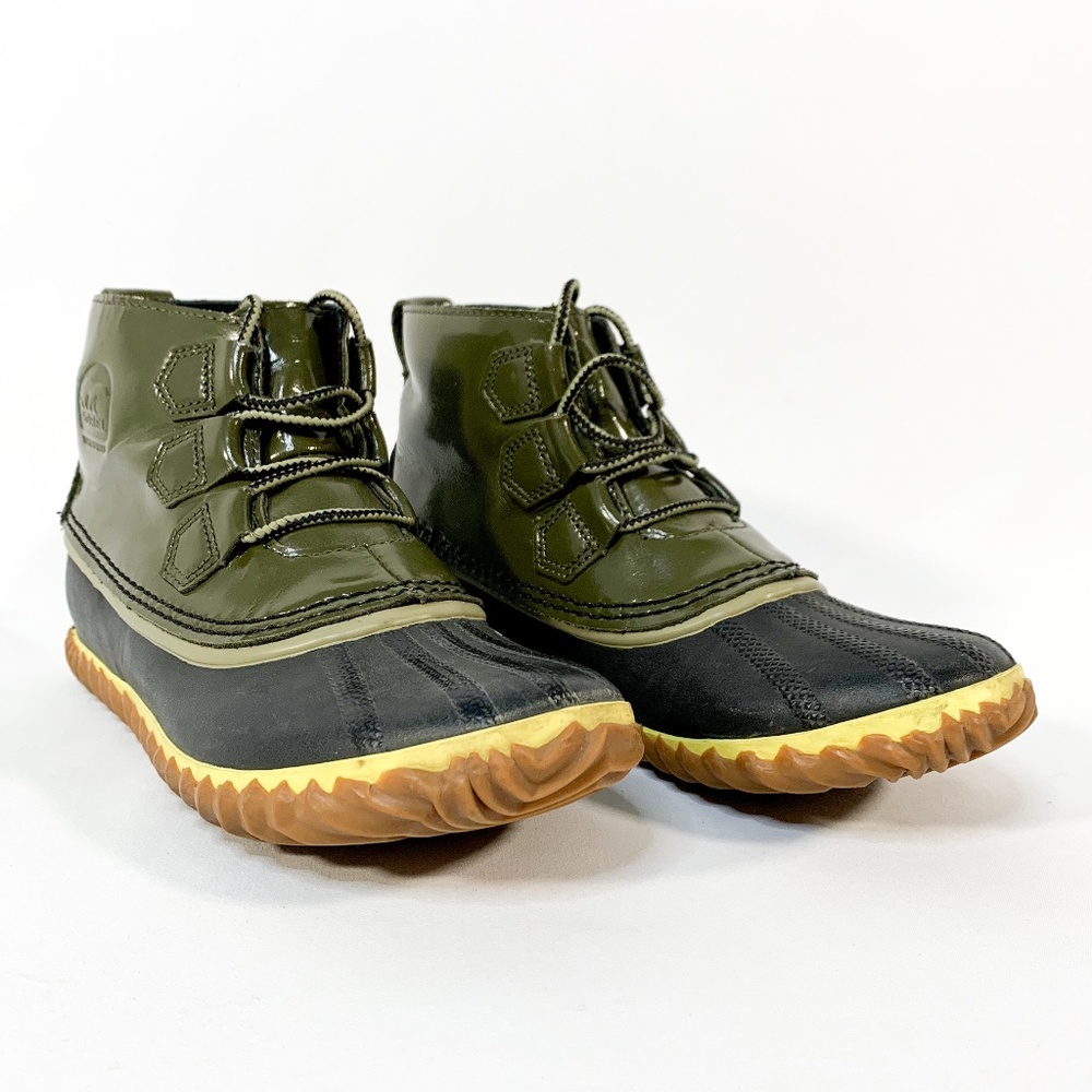 SOREL Out n About Rain Boot Nori Waterproof Winter - Picture 2 of 8